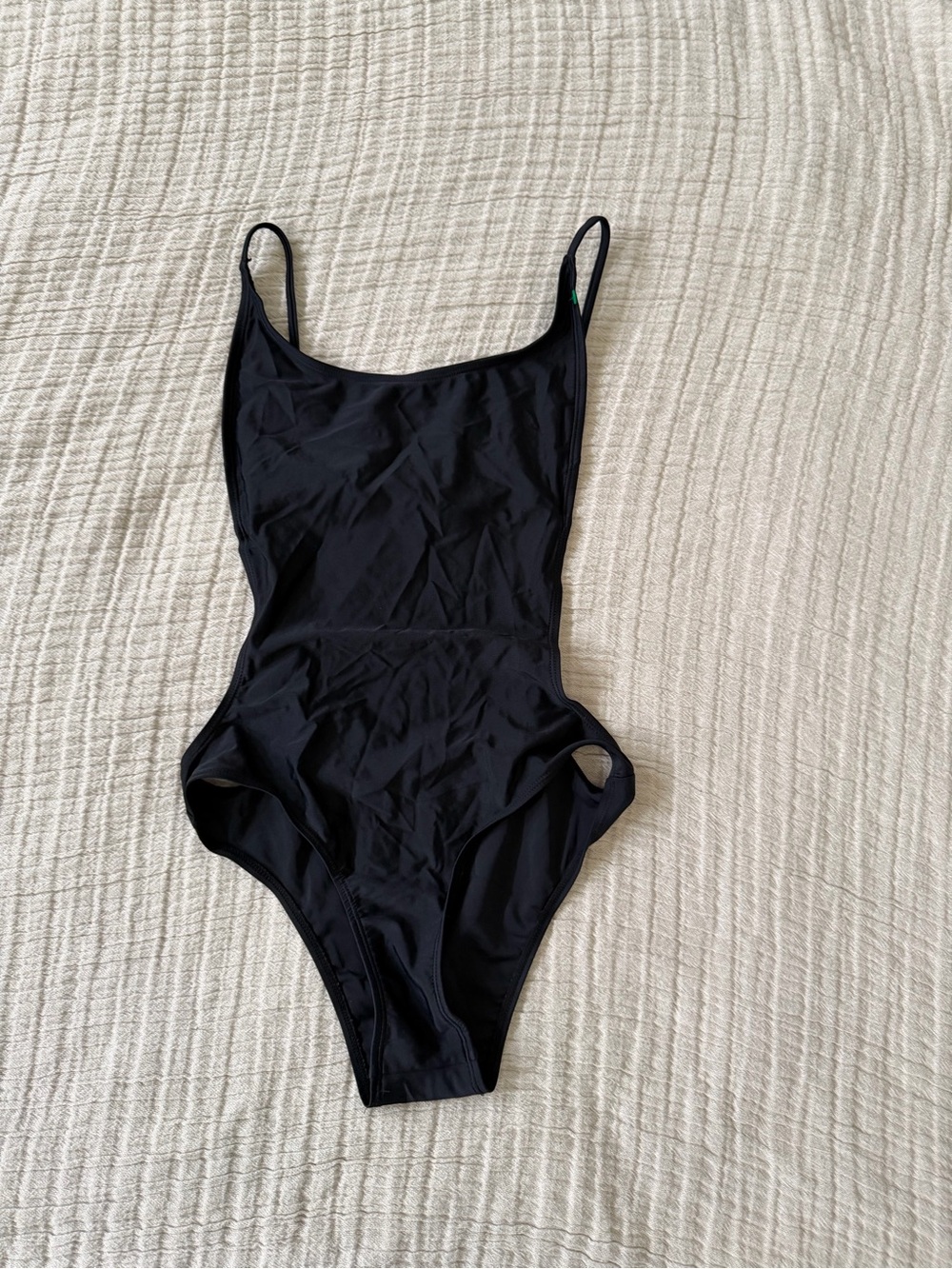 SunnyCo Black One-Piece Swimsuit - Medium